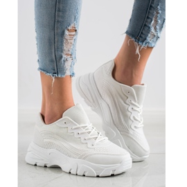 SHELOVET Scarpe da ginnastica bianche bianco 2