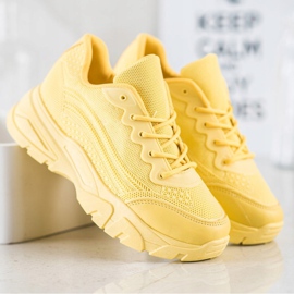 SHELOVET Scarpe da ginnastica gialle giallo 1