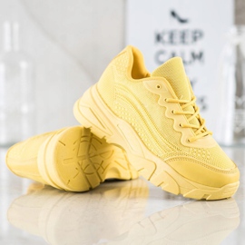 SHELOVET Scarpe da ginnastica gialle giallo 2