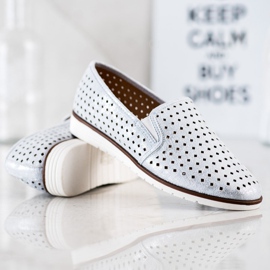 Kylie Slipon traforati lucidi d'argento 2