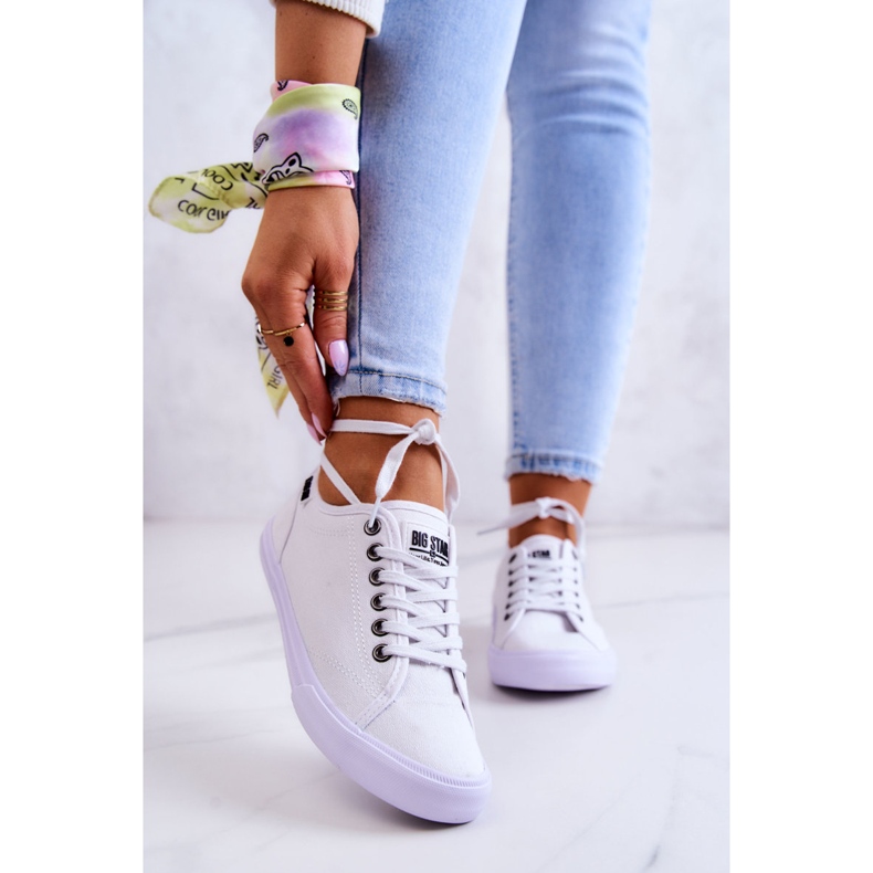 Sneakers da donna Big Star W274835 Bianco bianca 2