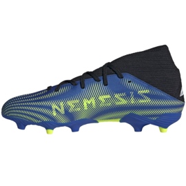 Scarpe da calcio Adidas Nemeziz.3 Fg M FW7349 bianco, nero, blu, giallo blu 1