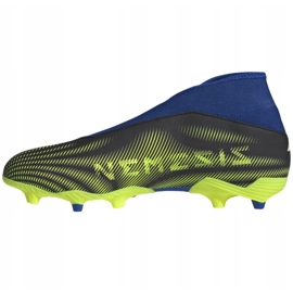 Scarpe da calcio Adidas Nemeziz.3 Ll Fg M FW7411 bianco, nero, blu, giallo nero 1