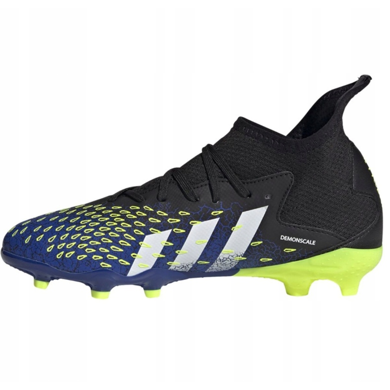 Scarpe da calcio Adidas Predator Freak.3 Fg Jr FY0613 bianco, nero, reale nero 1