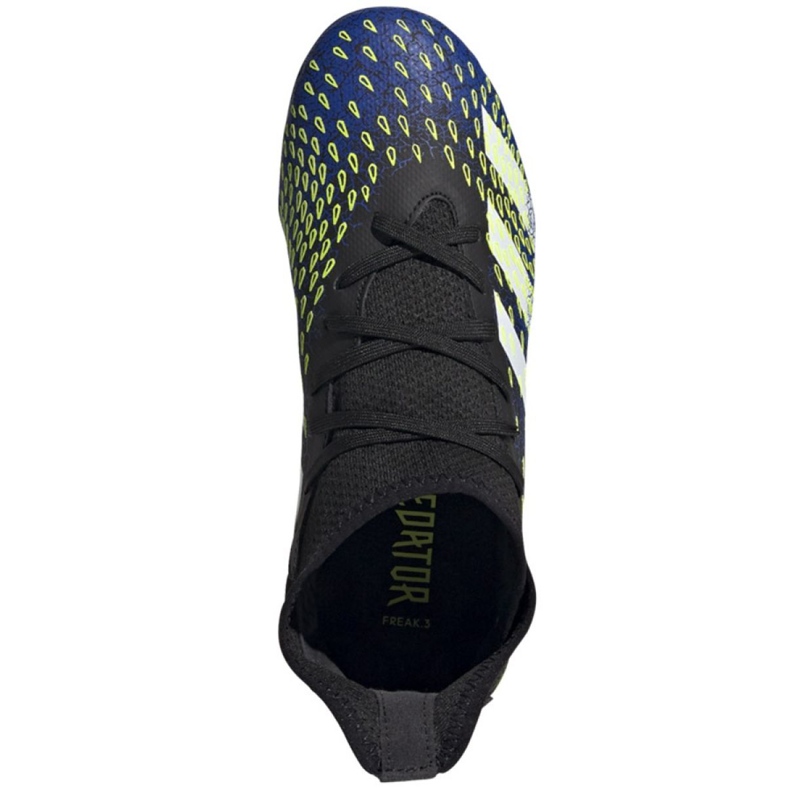 Scarpe da calcio Adidas Predator Freak.3 Fg Jr FY0613 bianco, nero, reale nero 2