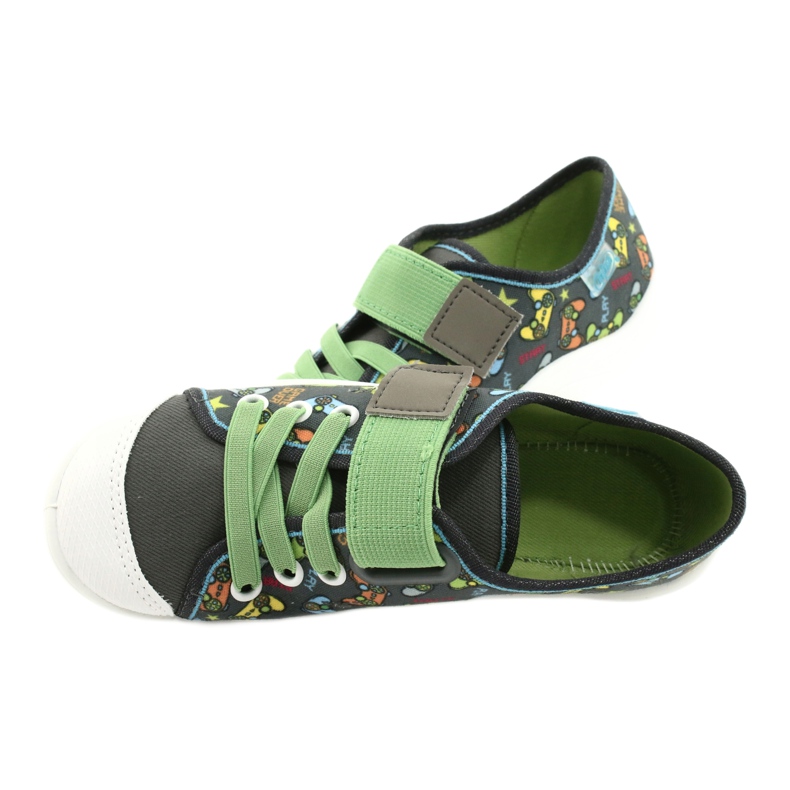 Scarpe per bambini Befado 251Y164 grigio multicolore verde 5