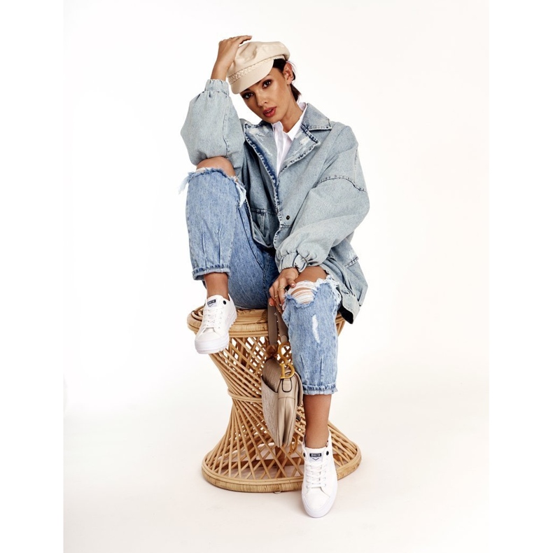 Sneakers Donna Big Star FF274245 Bianco 2