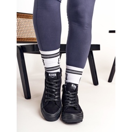 Sneakers Alte da Donna Big Star FF274244 Nere nero 2