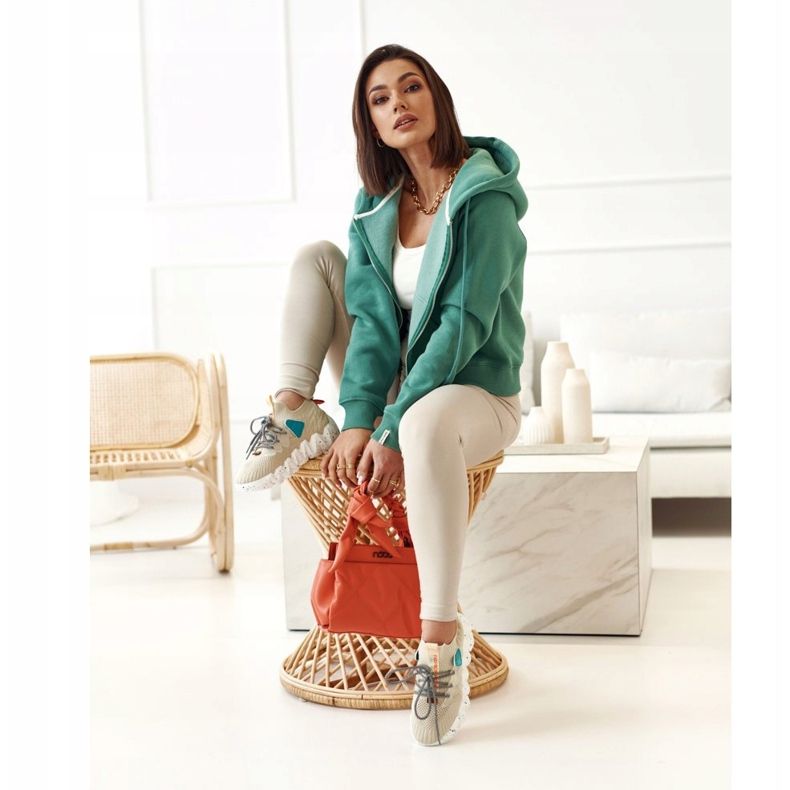 PS1 Calzini sportivi da donna Beige Fashion Pioneer marrone 1