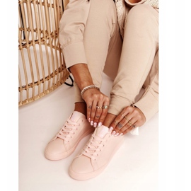 Sneakers da donna in pelle Big Star HH274141 Rosa chiaro 1