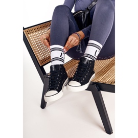 Sneakers Alte da Donna Big Star DD274330 Nere nero 2