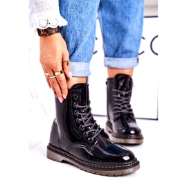 Stivali caldi da donna Stivali laccati Black Thunder nero 1