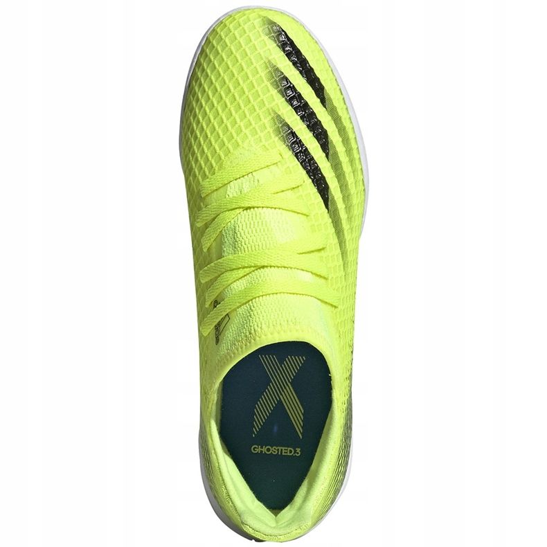 Scarpe da calcio Adidas X Ghosted.3 In Junior giallo-nero-bianco FW6924 verde 1