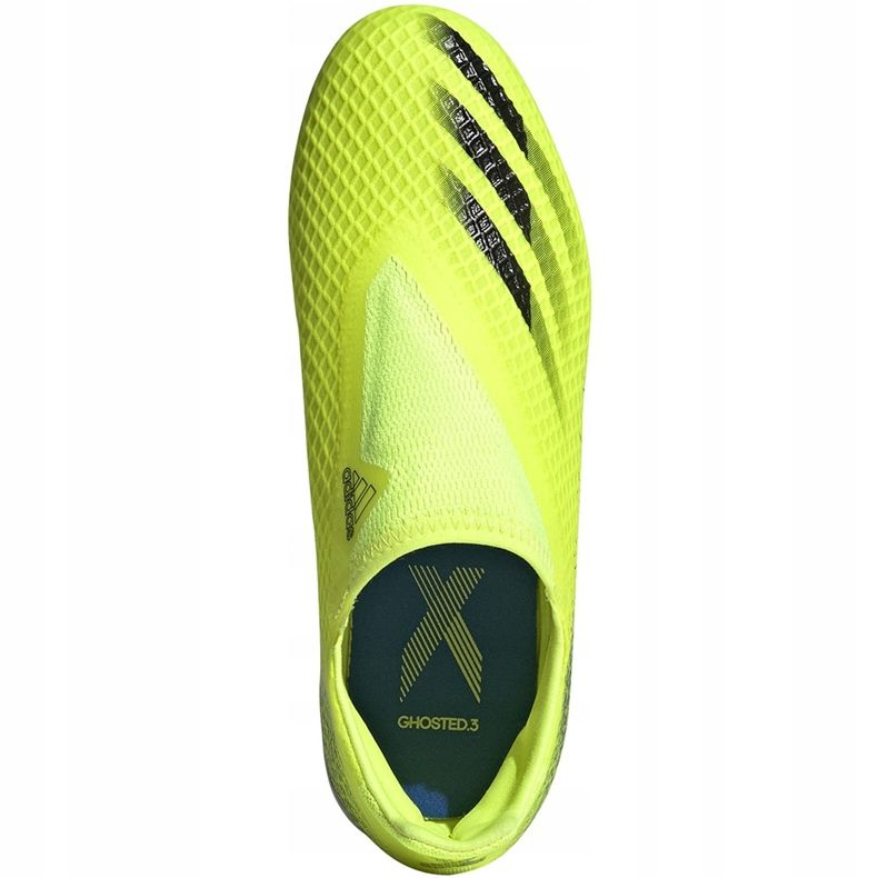 Scarpe calcio Adidas X Ghosted.3 Ll Fg Junior giallo-nero FW6978 1