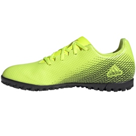 Scarpe da calcio Adidas X Ghosted.4 Tf M FW6917 multicolore giallo 1