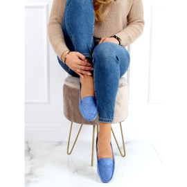 Mocassini blu traforati XR-1R6 Blu 2