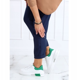 Sneakers donna bianche e verdi SC36 WHITE / GREEN bianco verde 1