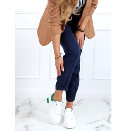 Sneakers donna bianche e verdi SC36 WHITE / GREEN bianco verde 2