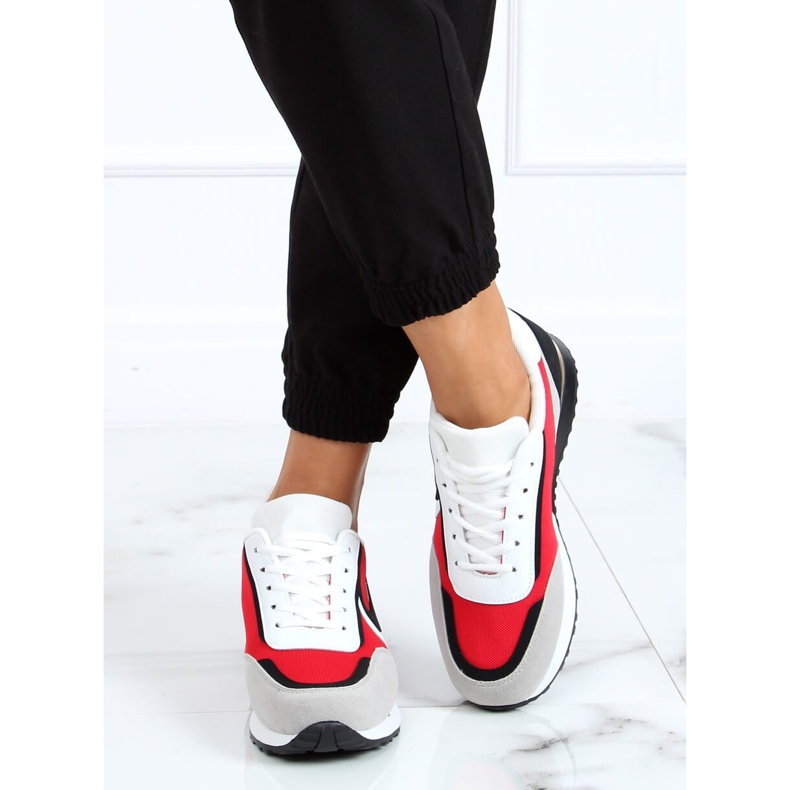 Scarpe sportive rosse VL121P multicolor multicolore 2