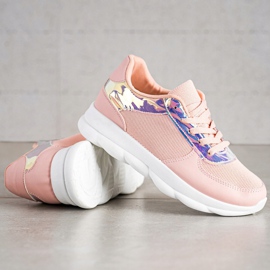 SHELOVET Scarpe da ginnastica classiche in polvere rosa 1