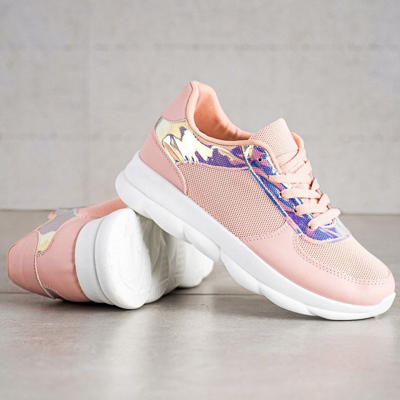 SHELOVET Scarpe da ginnastica classiche in polvere rosa 1