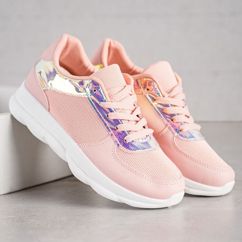 SHELOVET Scarpe da ginnastica classiche in polvere rosa 2