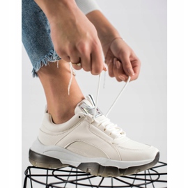 SHELOVET Sneakers in ecopelle bianche bianca 2