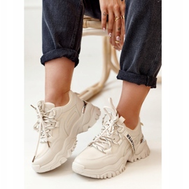 PS1 Sneakers da donna su una suola massiccia beige Chunky 2