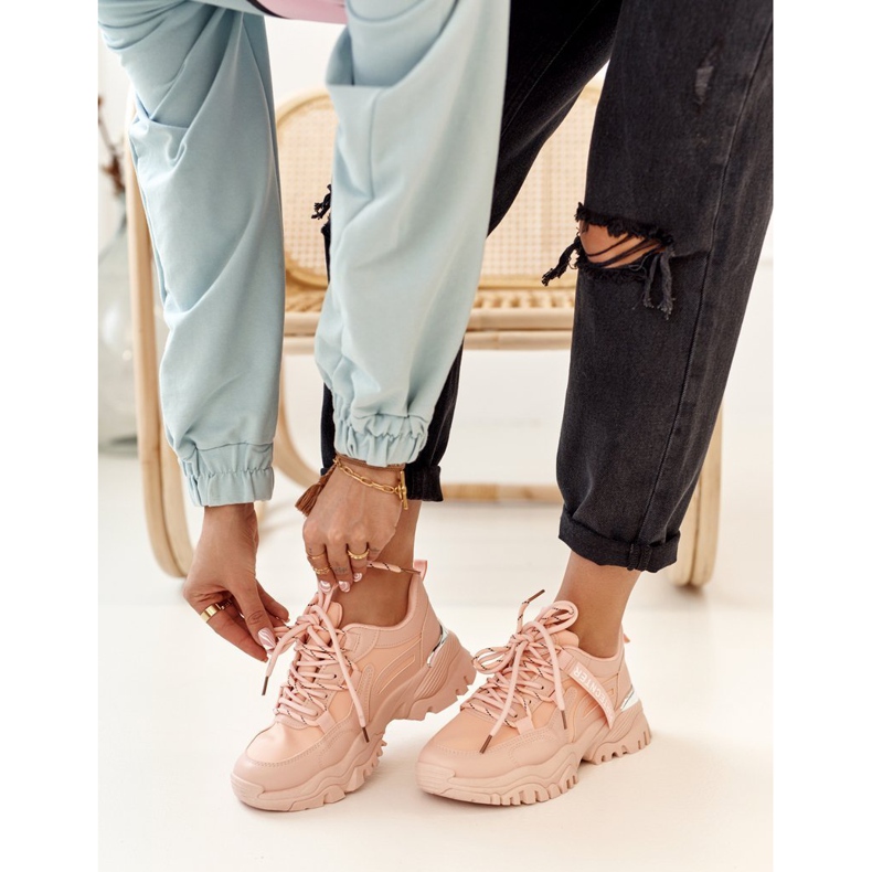 PS1 Sneakers da donna su una suola massiccia rosa Chunky 1