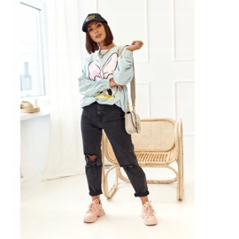 PS1 Sneakers da donna su una suola massiccia rosa Chunky 2