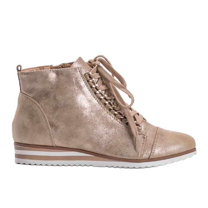 Sneakers beige 15A8617 d'oro 1