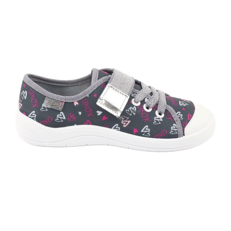 Scarpe per bambini Befado 251Q138 rosa argento grigio 1