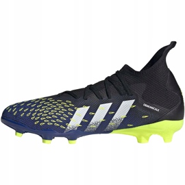 Scarpe calcio adidas Predator Freak.3 Fg nere e blu FY0610 nero nero 1