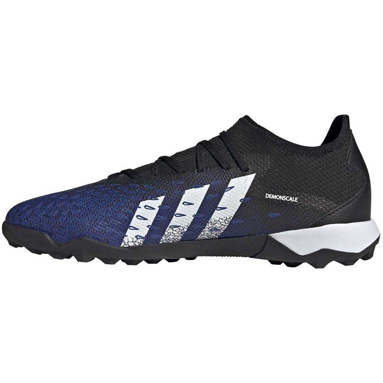 Scarpe calcio adidas Predator Freak.3 L Tf nere e blu FY0616 nero nero 1