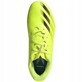 Scarpe calcio Adidas X Ghosted.4 FxG Junior giallo-nero-bianco FW6933 1