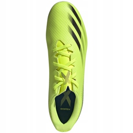 Scarpe da calcio Adidas X Ghosted.4 FxG giallo-nero FW6953 giallo, nero 1