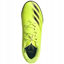 Scarpe calcio Adidas X Ghosted.4 Tf Junior giallo-nero FW6920 1
