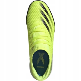 Scarpe da calcio Adidas X Ghosted.3 Tf Junior giallo-nero FW6926 1