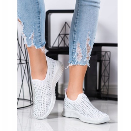 SHELOVET Slipon Con Cristalli bianco 1