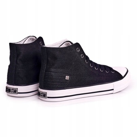 Sneakers alte classiche da uomo Big Star DD174249 Nere nero 1