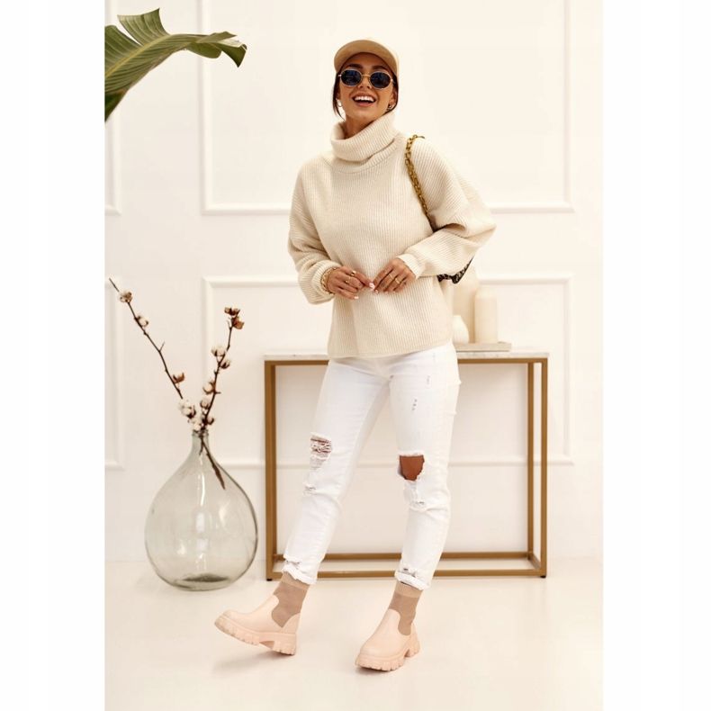 Stivali a calzino da donna Workers Beige Stormy marrone 2