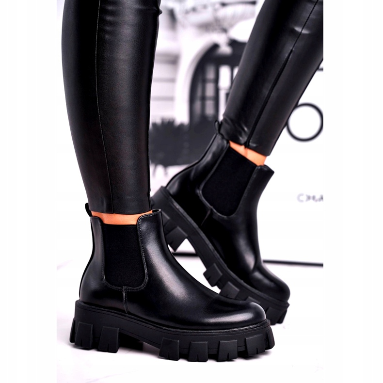 SEA Stivaletti da donna Stivaletti Jodhpur Morie Black nero 2