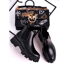 SEA Stivaletti da donna Stivaletti Jodhpur Morie Black nero 4