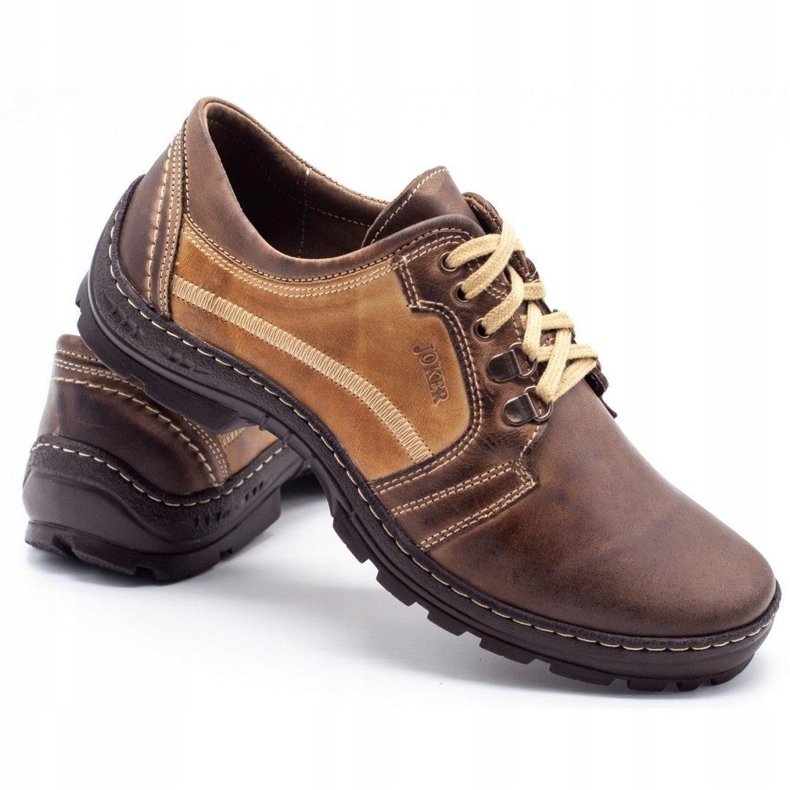 Joker Scarpe da trekking da uomo 192 marroni beige marrone 3