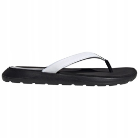 Pantofole Adidas Comfort Flip Flop bianche e nere EG2065 da donna bianca nero 1