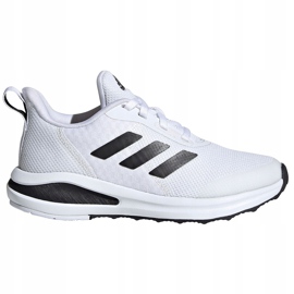 Scarpe da bambino Adidas FortaRun K bianche e nere FW2576 bianca 1