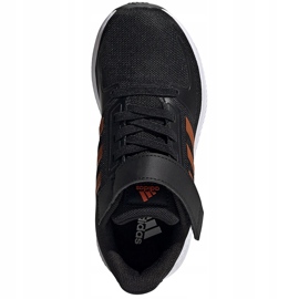 Adidas Runfalcon 2.0 scarpe da bambino nere e arancioni FZ0116 nero 1