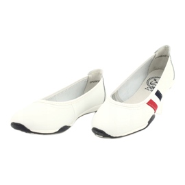 Ballerine sportive da donna Filippo DP2063/21 bianca rosso blu navy 2