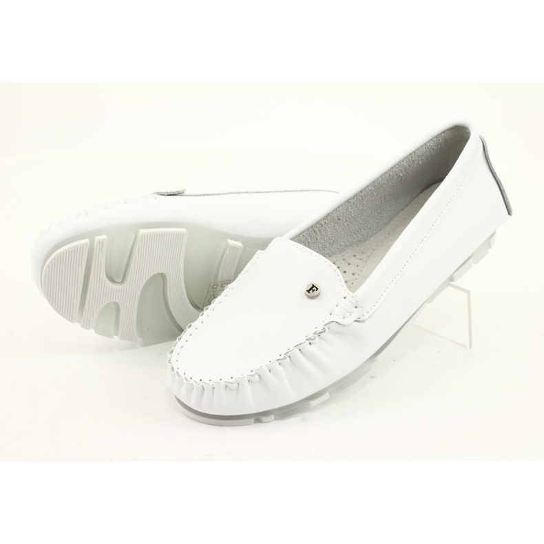 Mocassini Donna in Pelle Filippo DP2037 Bianco bianca 3