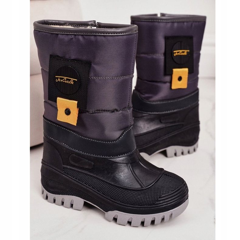 Apawwa Stivali Da Neve Per Bambini Riscaldati Con Pelliccia Grigio Rubbi viola multicolore 2